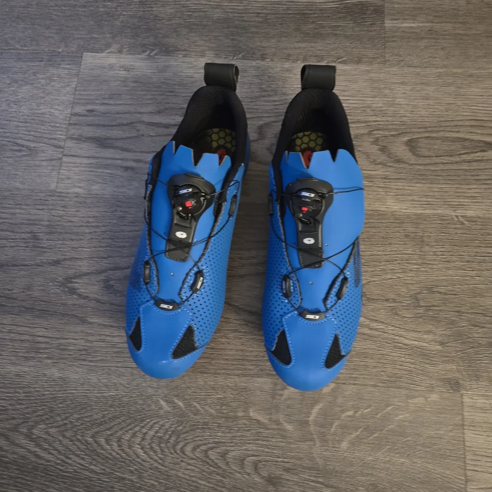 Men's Blue Athletic Cycling Shoes " Excellent Peloton Bike Shoes. - Picture 2 of 8